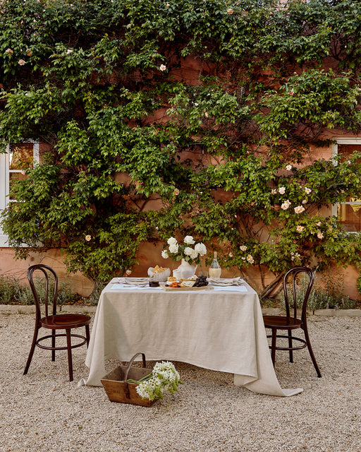 White 100% French Flax Linen Placemats (Set of Four)