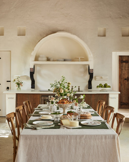 Oatmeal 100% French Flax Linen Tablecloth