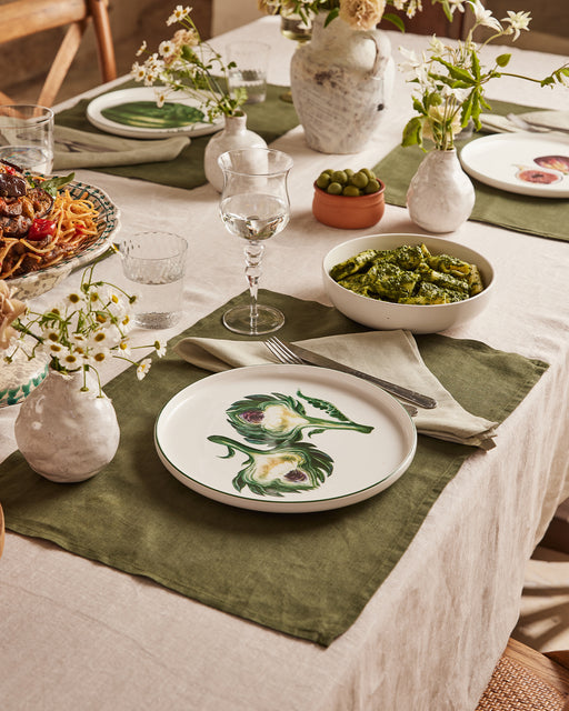 Oatmeal 100% French Flax Linen Tablecloth