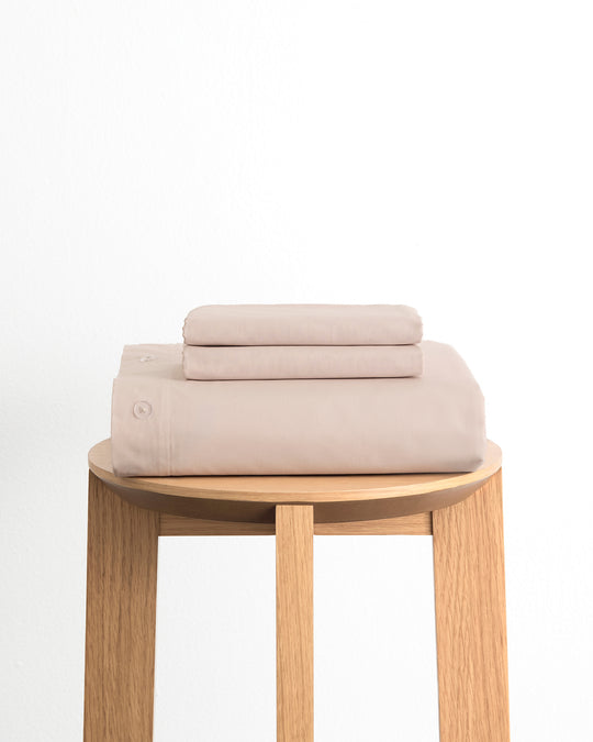 Oyster 100% Organic Cotton Duvet Cover Set