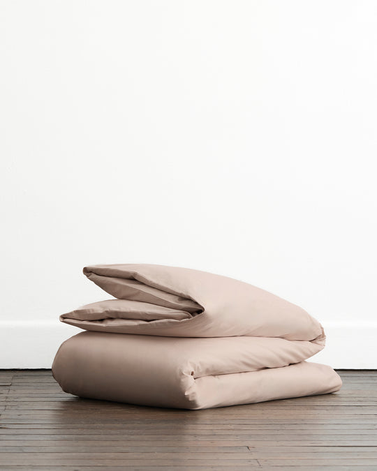 Oyster 100% Organic Cotton Duvet Cover Set