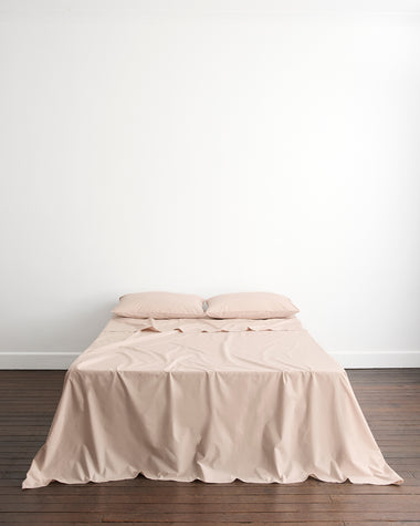 Oyster 100% Organic Cotton Flat Sheet