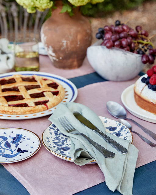 Petrol 100% French Flax Linen Tablecloth