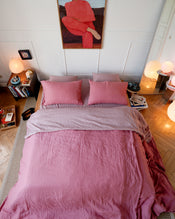 Lavender 100% French Flax Linen Fitted Sheet - view