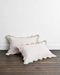Rosewater & Sage  Scalloped Pillowcases (Set of Two)
