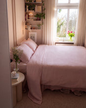 Rosewater 100% French Flax Linen Duvet Cover Set - view