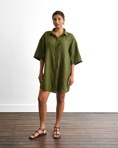 Maxi Shirt Ladies Shirt Dresses Embroidered Cotton Mini Shirt Dress Spruce Green Comptoir Des Cotonniers Maxi Shirt Ladies Shirt Dresses Embroidered Cotton Mini Shirt Dress Spruce Green Comptoir Des Cotonniers