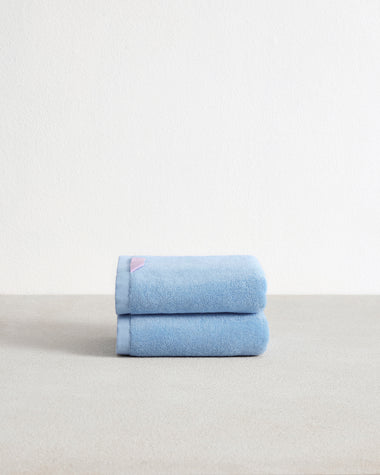 Sky 100% Cotton Terry Hand Towels (Set of Two)