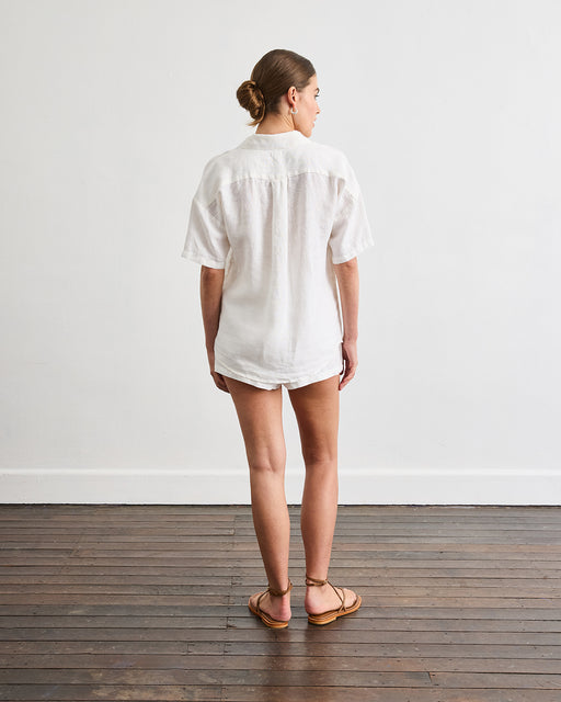 Marina Short Sleeve Shirt in White