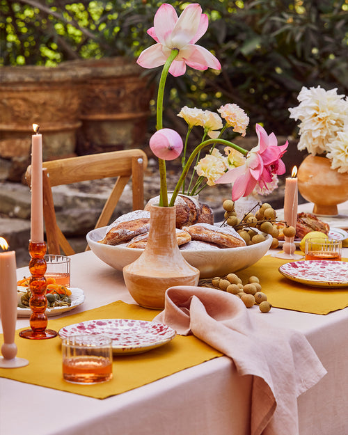 Terracotta 100% French Flax Linen Tablecloth