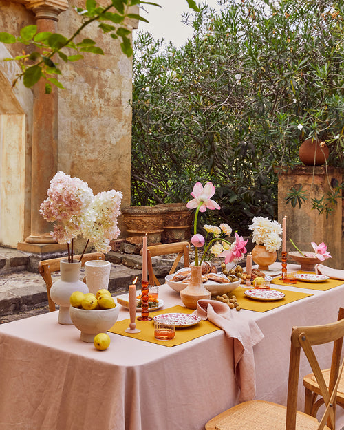 Terracotta 100% French Flax Linen Tablecloth