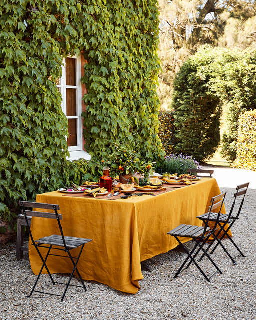 Rust 100% French Flax Linen Placemats (Set of Four)