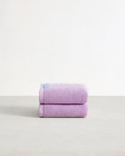 Violet 100% Cotton Terry Hand Towels (Set of Two) - view
