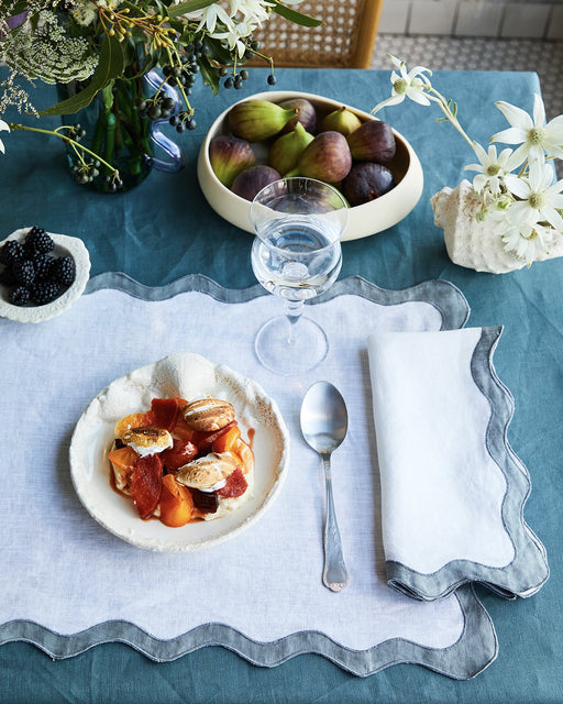 Petrol 100% French Flax Linen Tablecloth