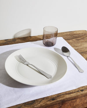 White 100% French Flax Linen Placemats (Set of Four)