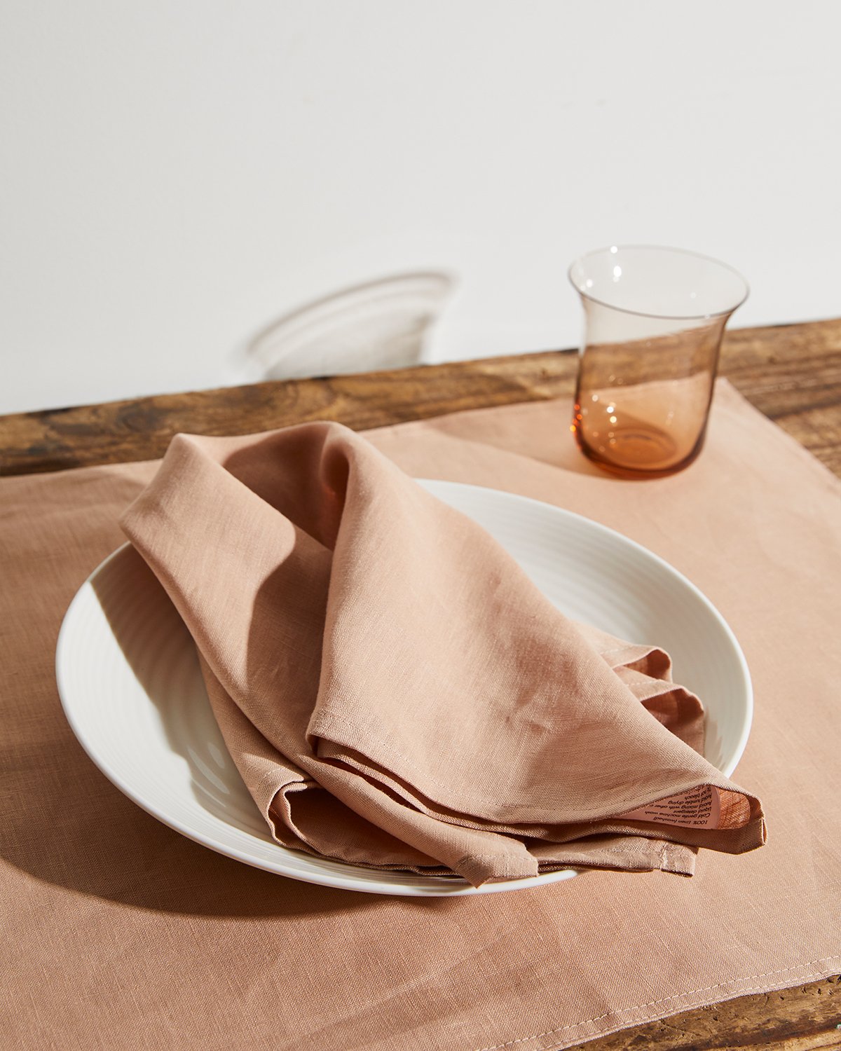 Terracotta 100% French Flax Linen Napkins (Set of Four)