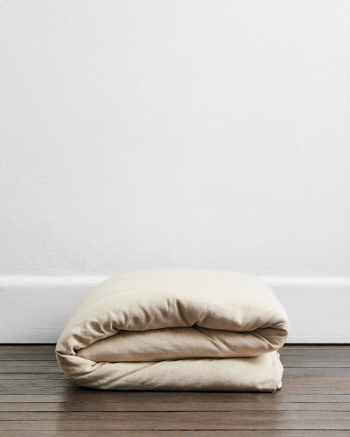 Oatmeal 100% French Flax Linen Duvet Cover