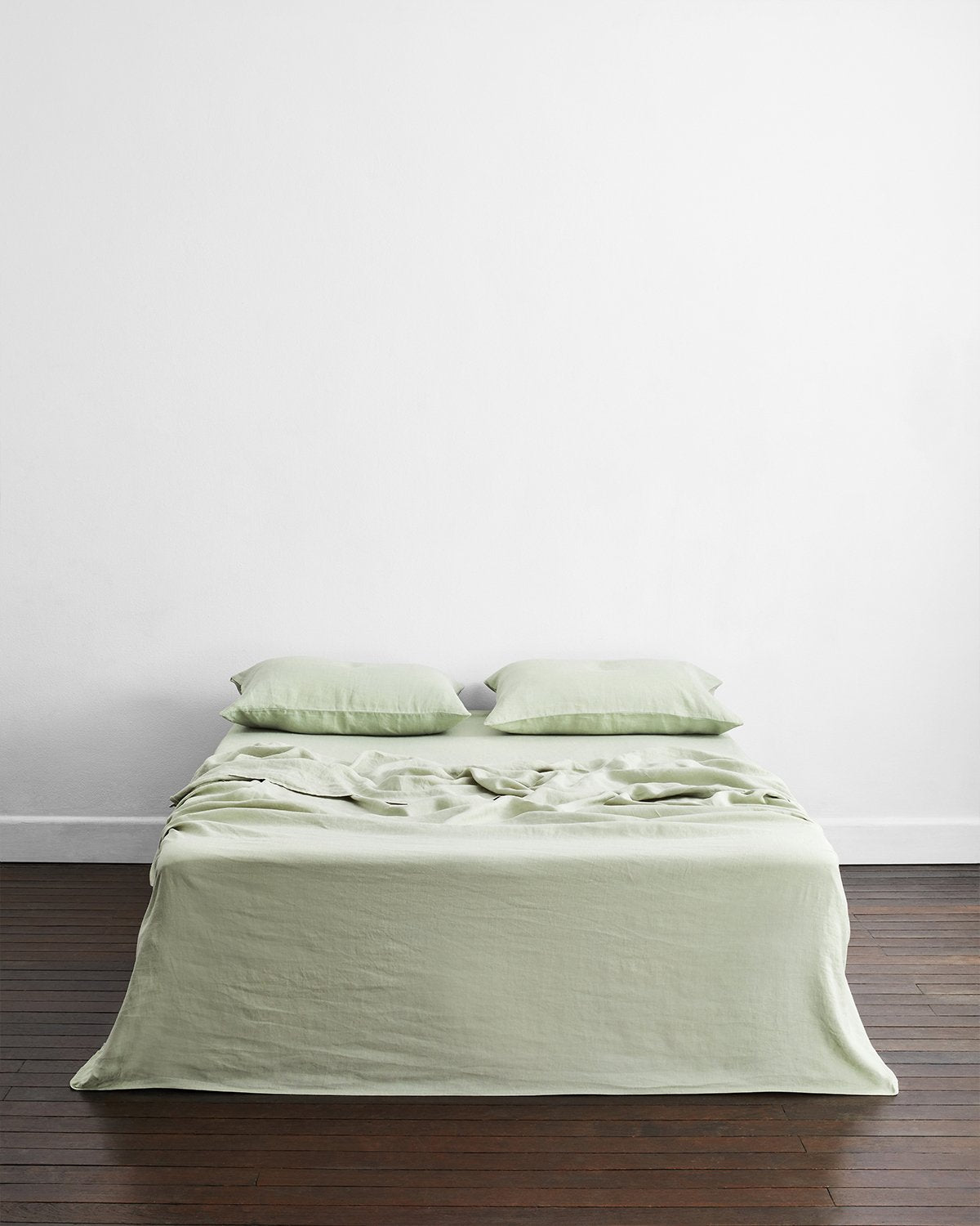 Sage 100% French Flax Linen Flat Sheet