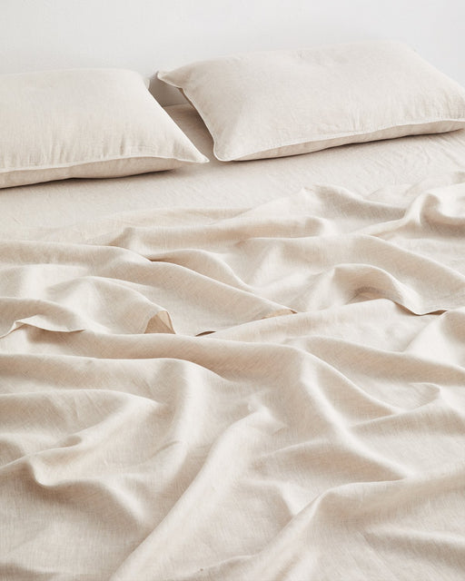 Oatmeal 100% French Flax Linen Sheet Set