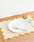 Limoncello & Turmeric  Scalloped Placemats (Set of Four)