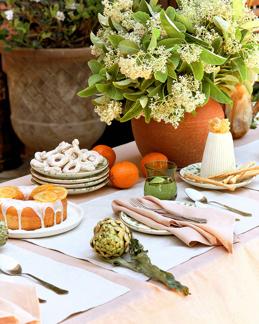 Terracotta 100% French Flax Linen Tablecloth